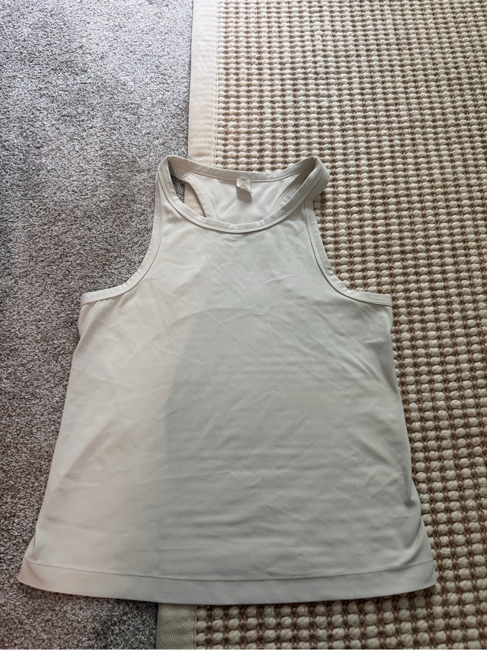 lululemon athletica Cream Racerback Performance Tank